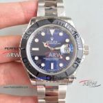 Perfect Replica Rolex Yachtmaster Blue Dial Watch Stainless Steel
